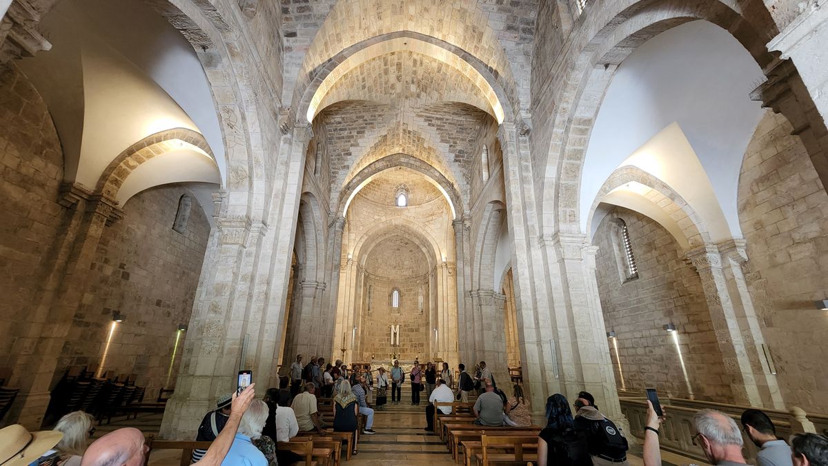 Interior of the Church of St. Anne near the Pools of Bethesda in Jerusalem