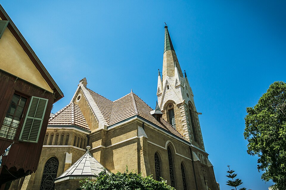 Immanuel Church in the American Colony area of Jaffa
