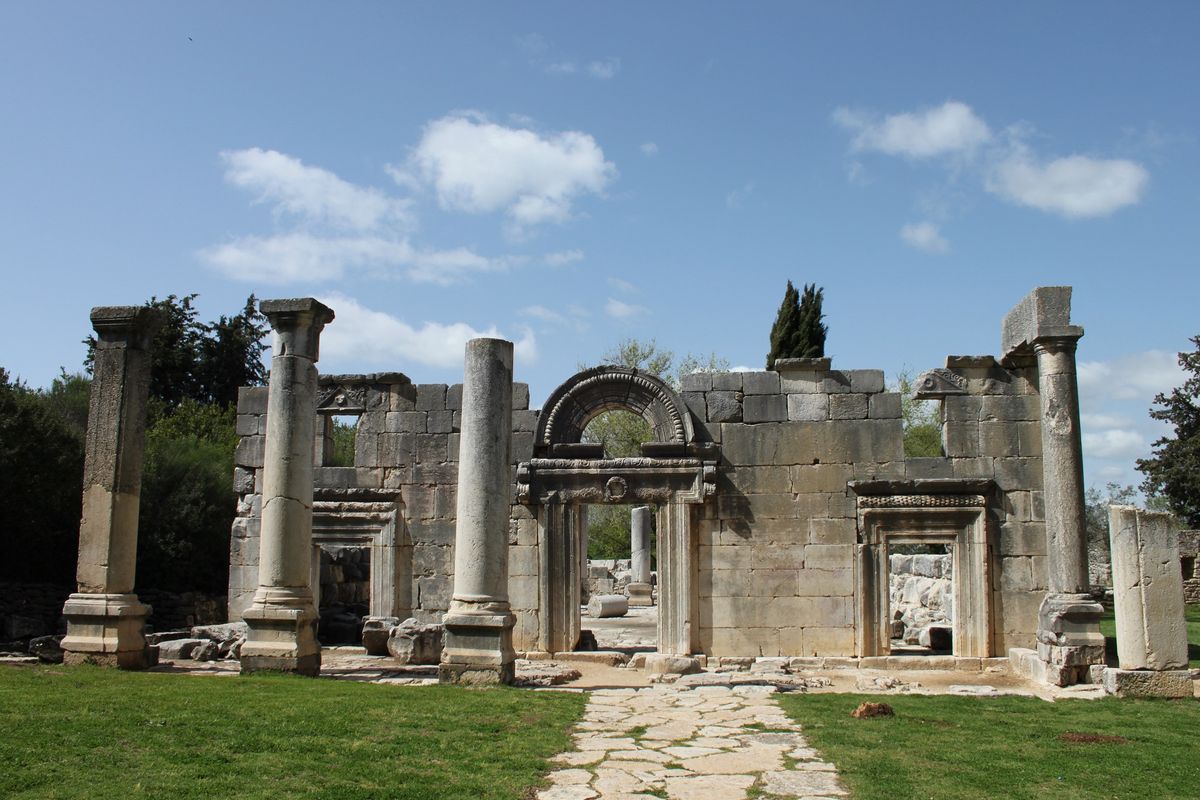 Ancient synagogue at Baram, Upper Galilee, Israel