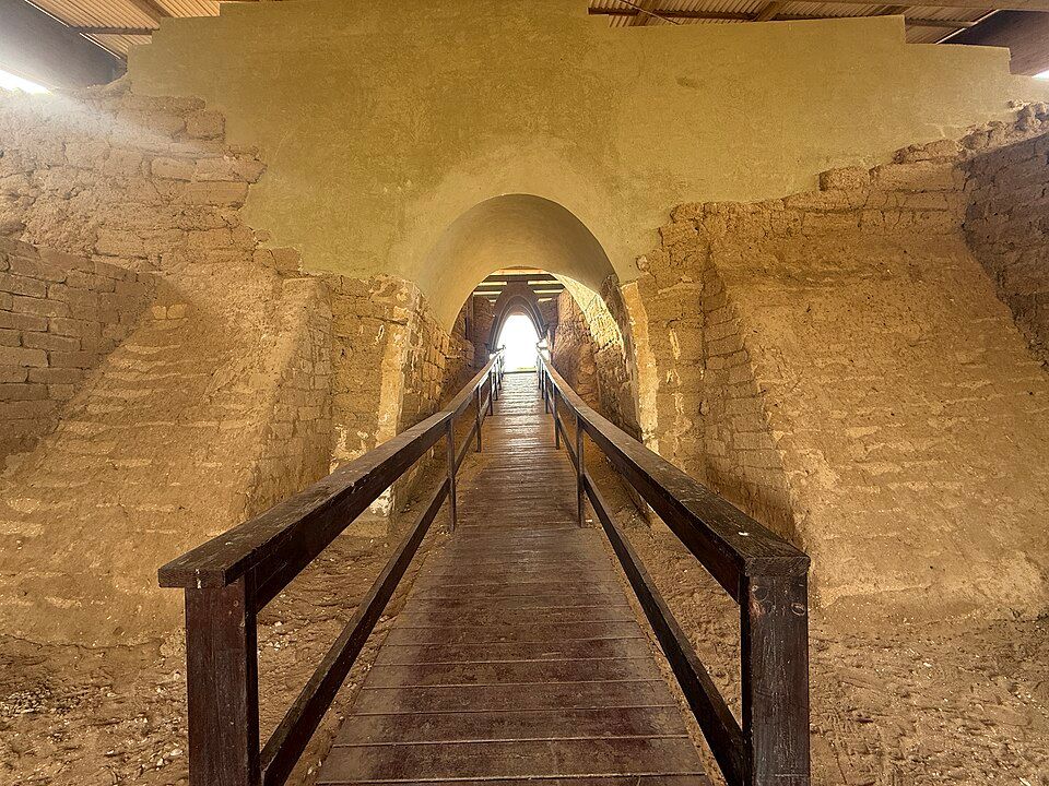The ancient arched gateway at Ashkelon, one of the oldest arched gates in the world