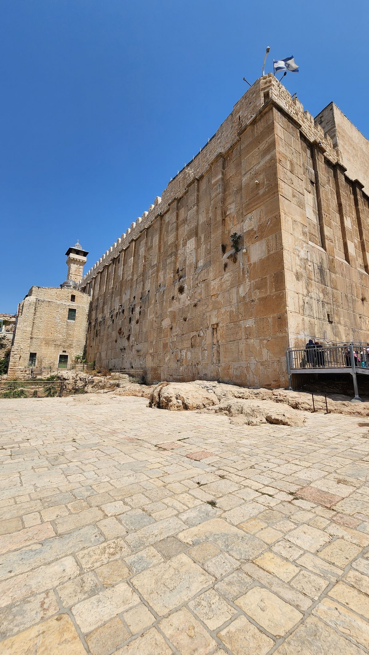 The Herodian structure over the Cave of Machpelah in Hebron