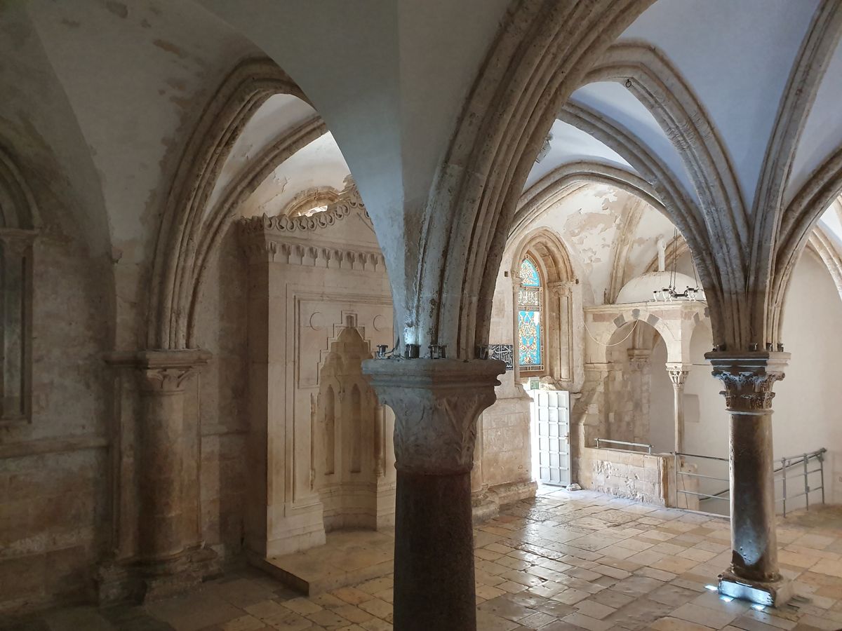 The Cenacle (Upper Room) on Mount Zion with Gothic arches