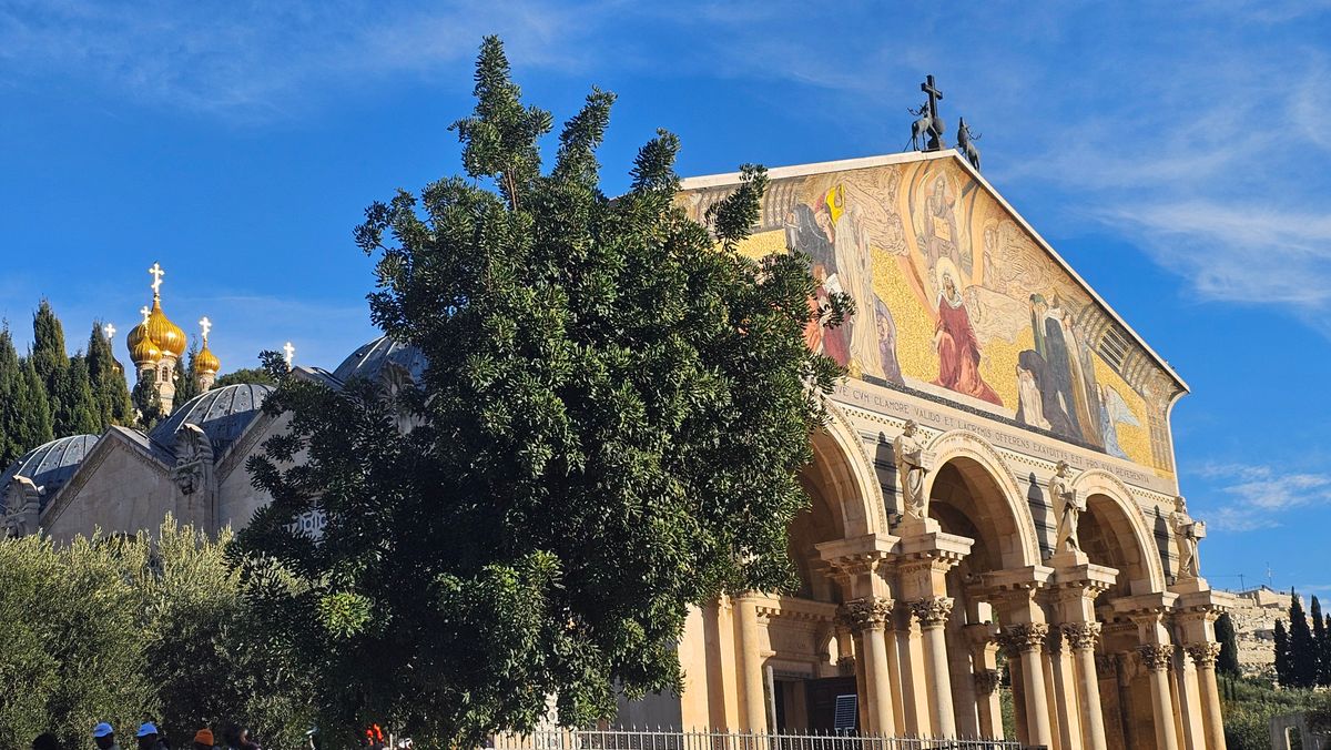 Church of All Nations facade mosaic, Gethsemane, Jerusalem