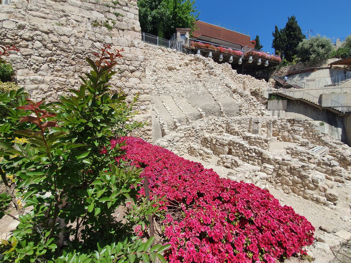 Ancient stone steps in the City of David