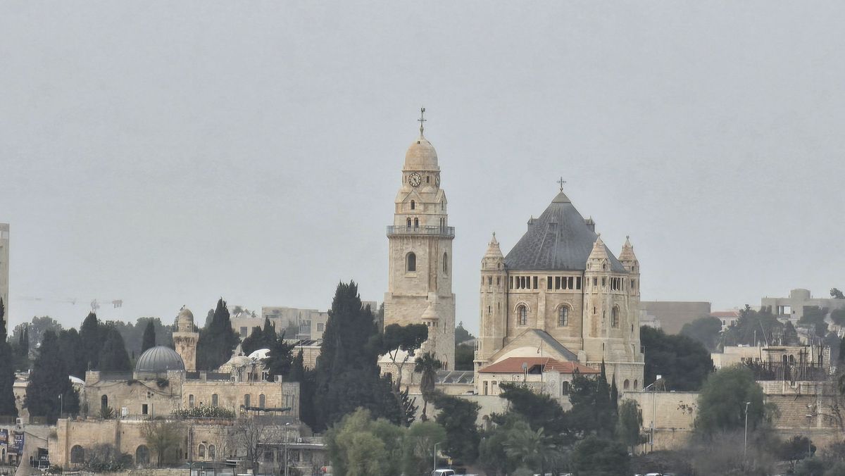 Inside the Dormition Abbey on Mount Zion