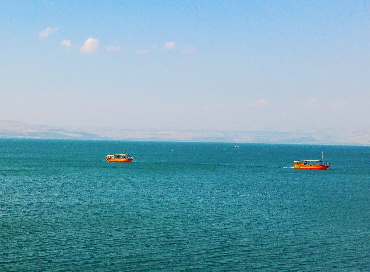 Boat ride on the Sea of Galilee, Israel