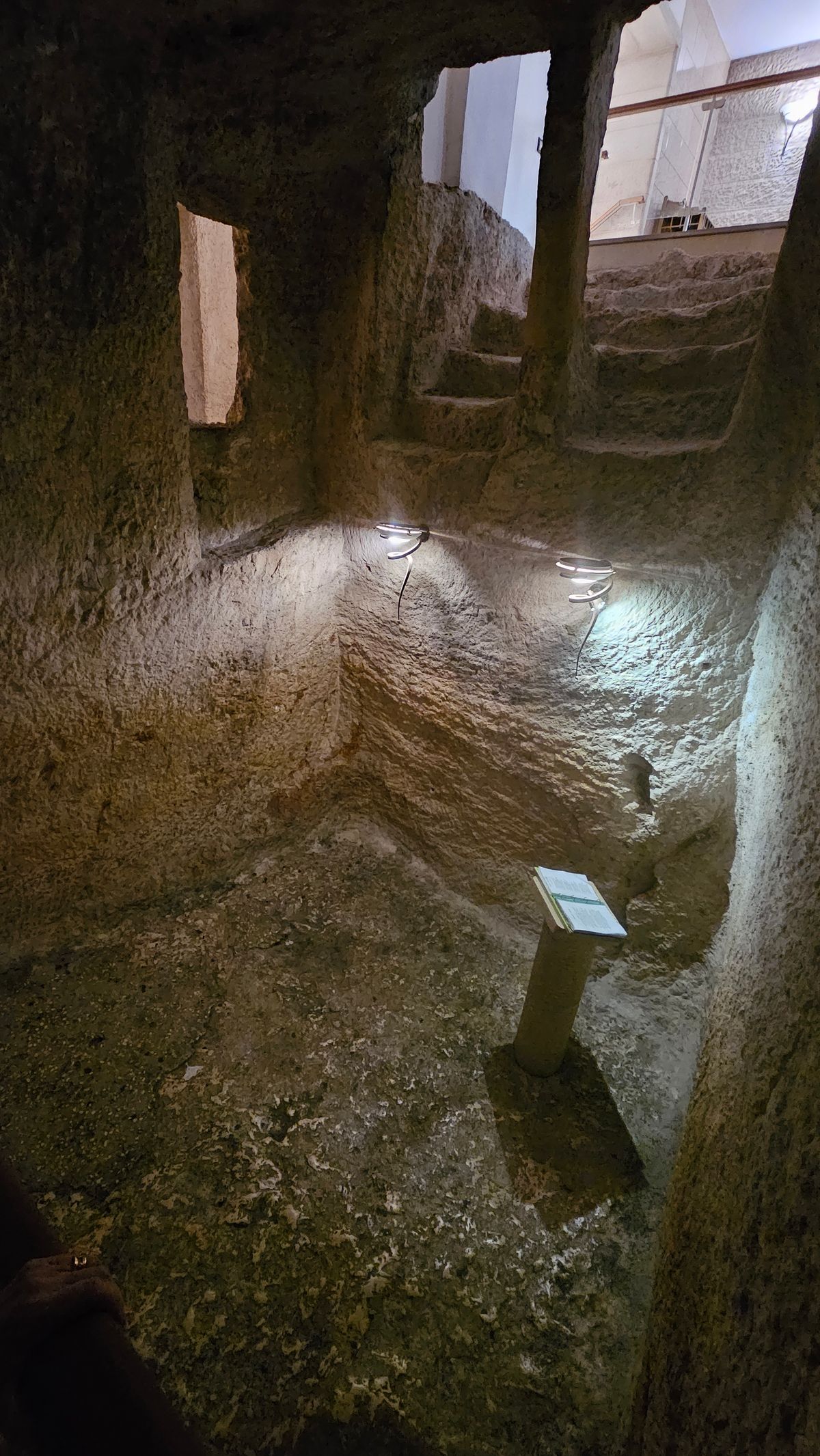 Ancient steps at St. Peter in Gallicantu, Jerusalem