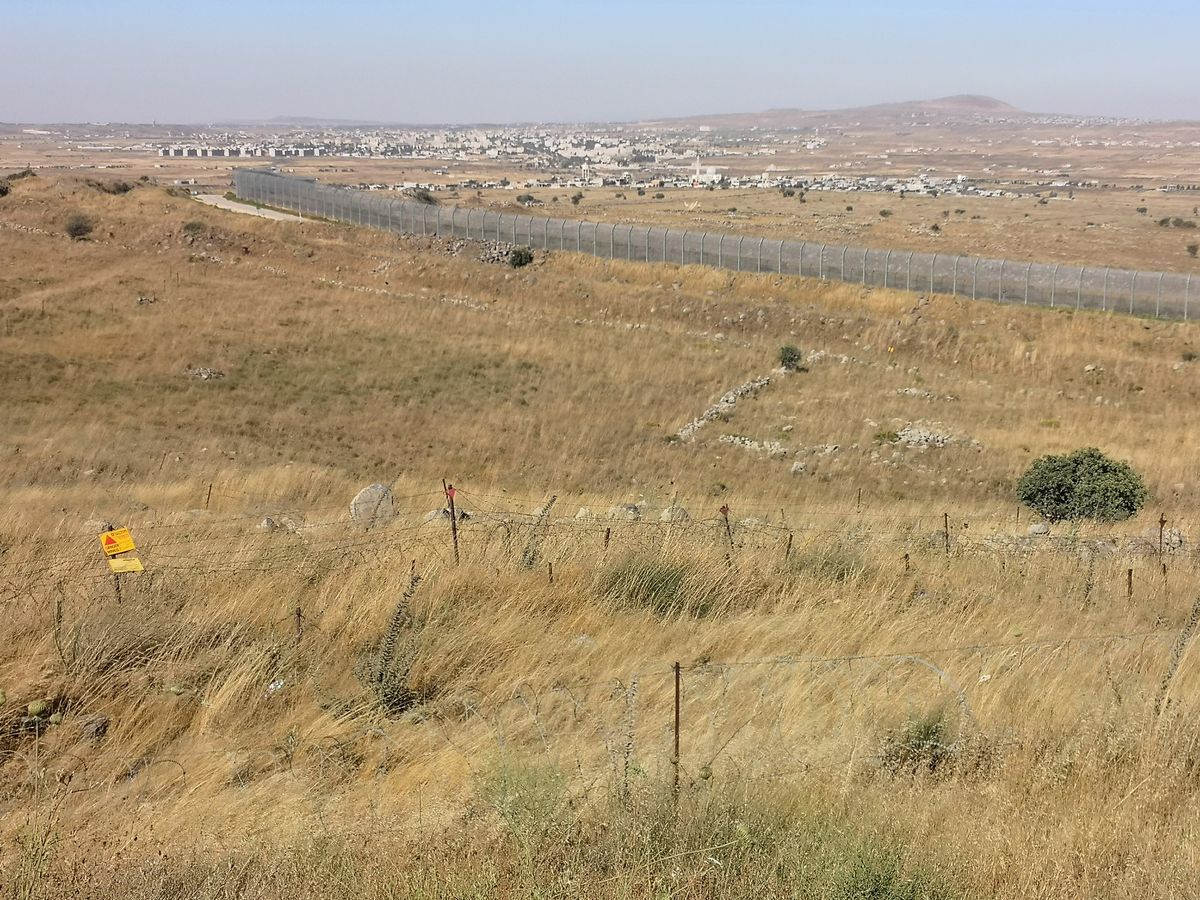 The Golan Heights border area, Israel