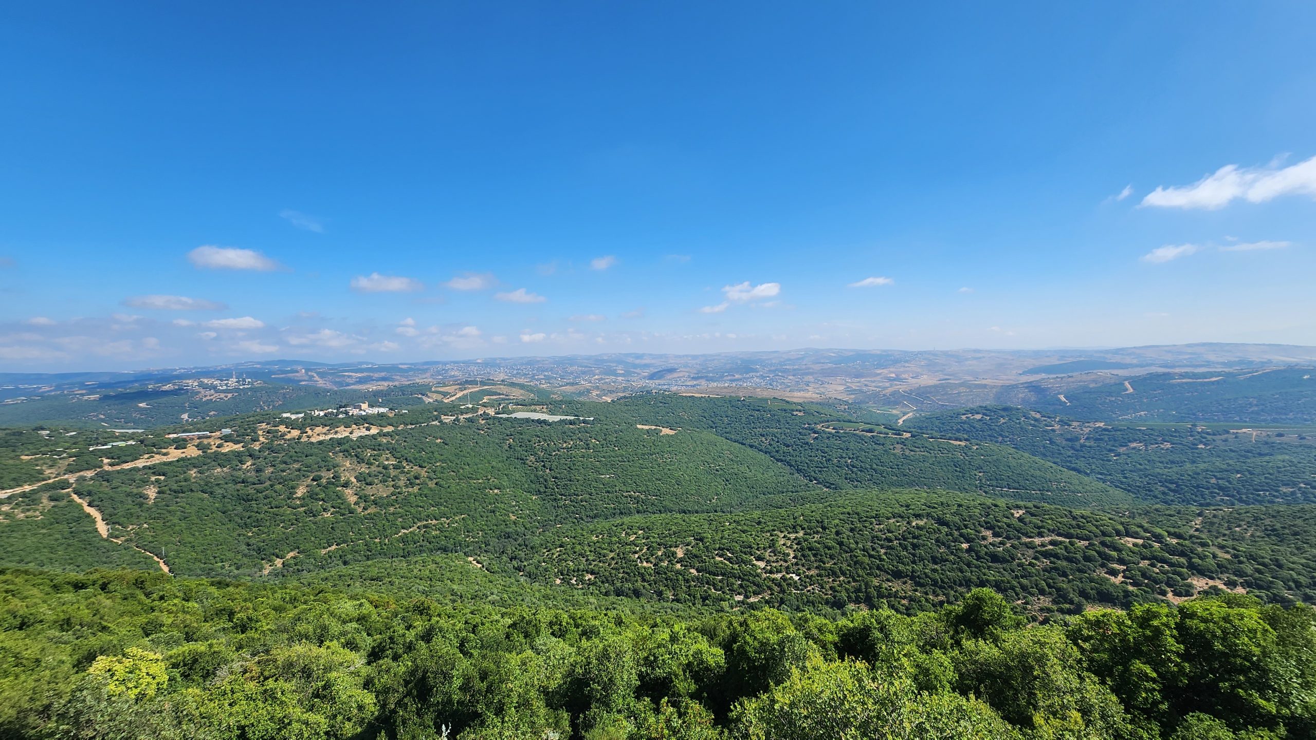 Panoramic view from Har Adir, Upper Galilee