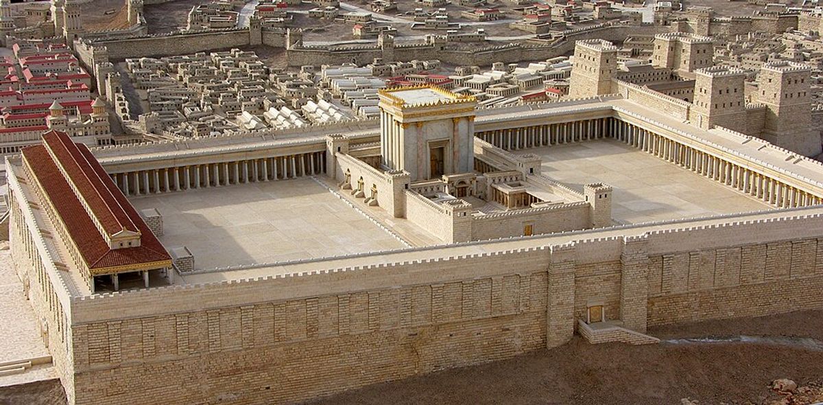 Model of Herod's Temple on the Temple Mount in Jerusalem