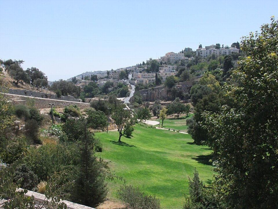 Panoramic view of the Hinnom Valley, Jerusalem