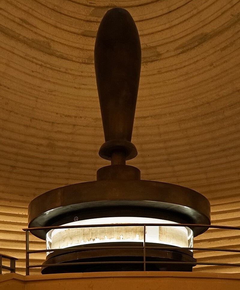 The Great Isaiah Scroll displayed at the Shrine of the Book, Israel Museum, Jerusalem