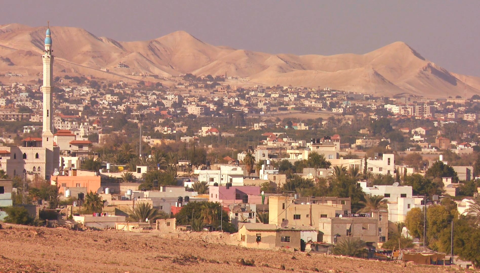 Aerial view of Jericho, Jordan Valley