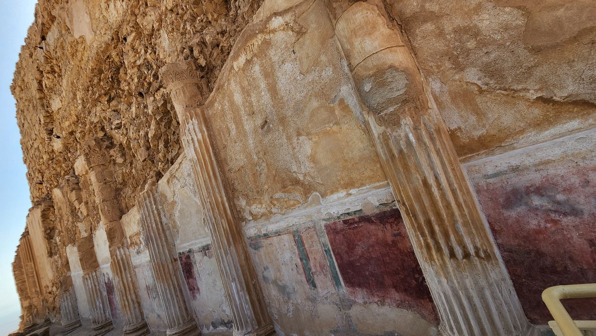 The Northern Palace of Masada, built by Herod on three terraces