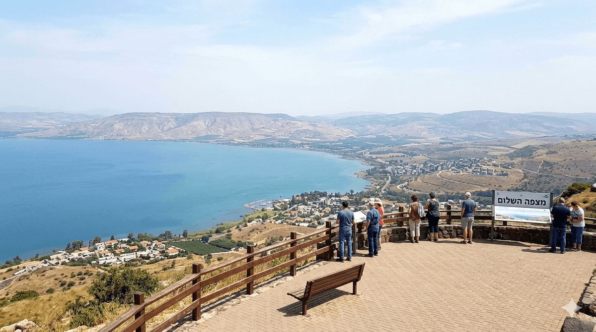 Mitzpe Lashalom viewpoint, Golan Heights, Israel