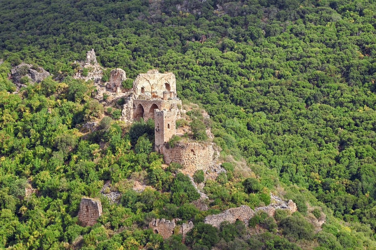 Montfort Castle ruins, Western Galilee, Israel