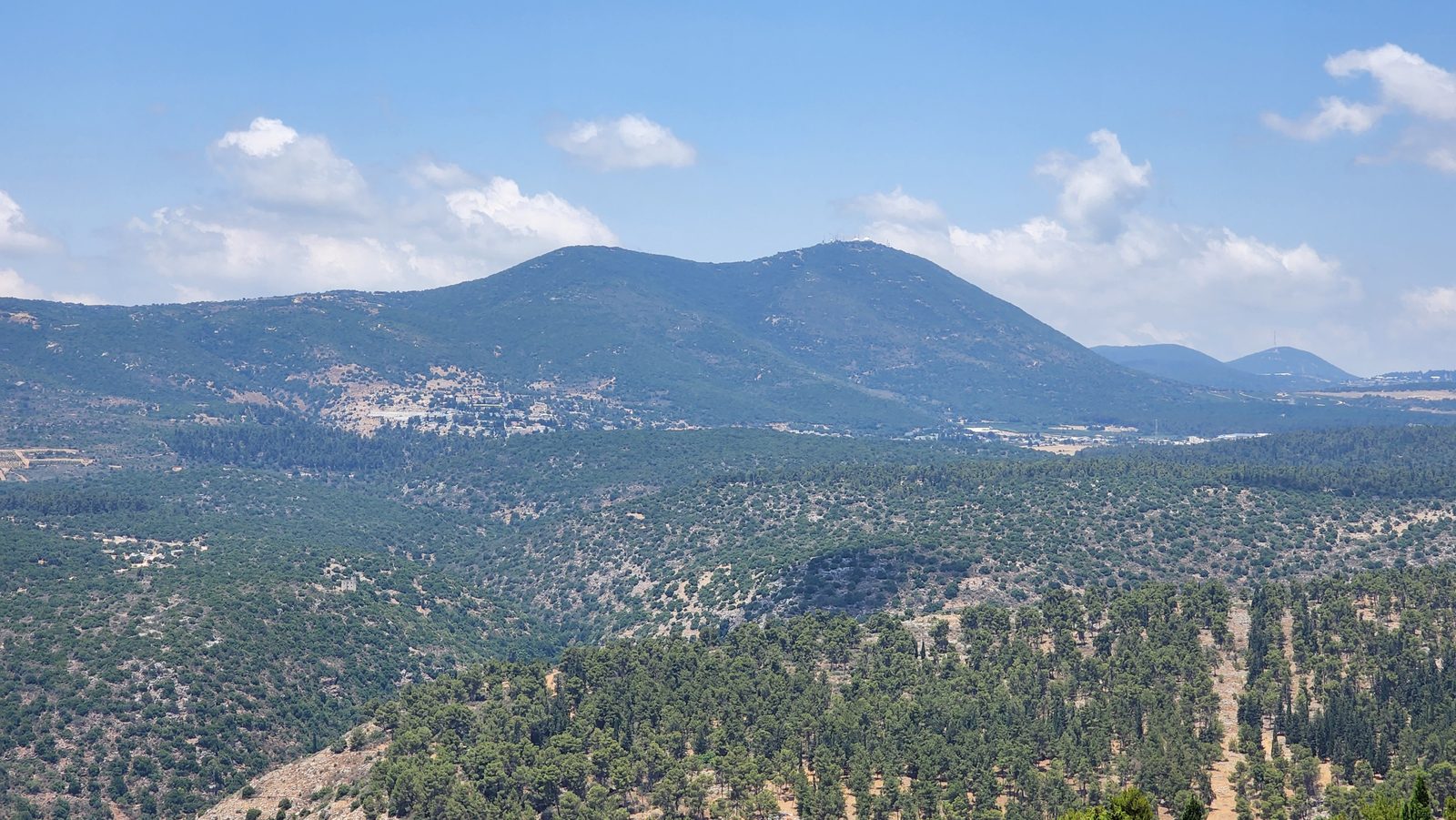 Mount Meron, the highest peak in the Galilee