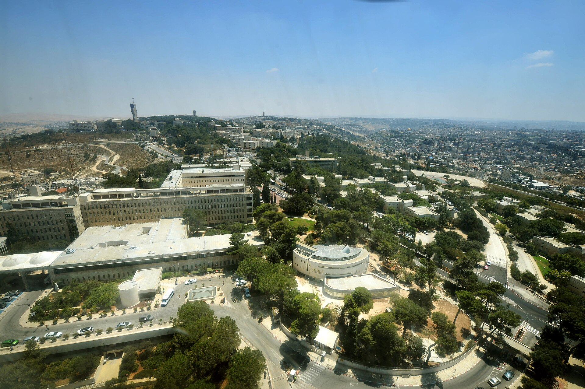 Aerial view of Mount Scopus, Jerusalem