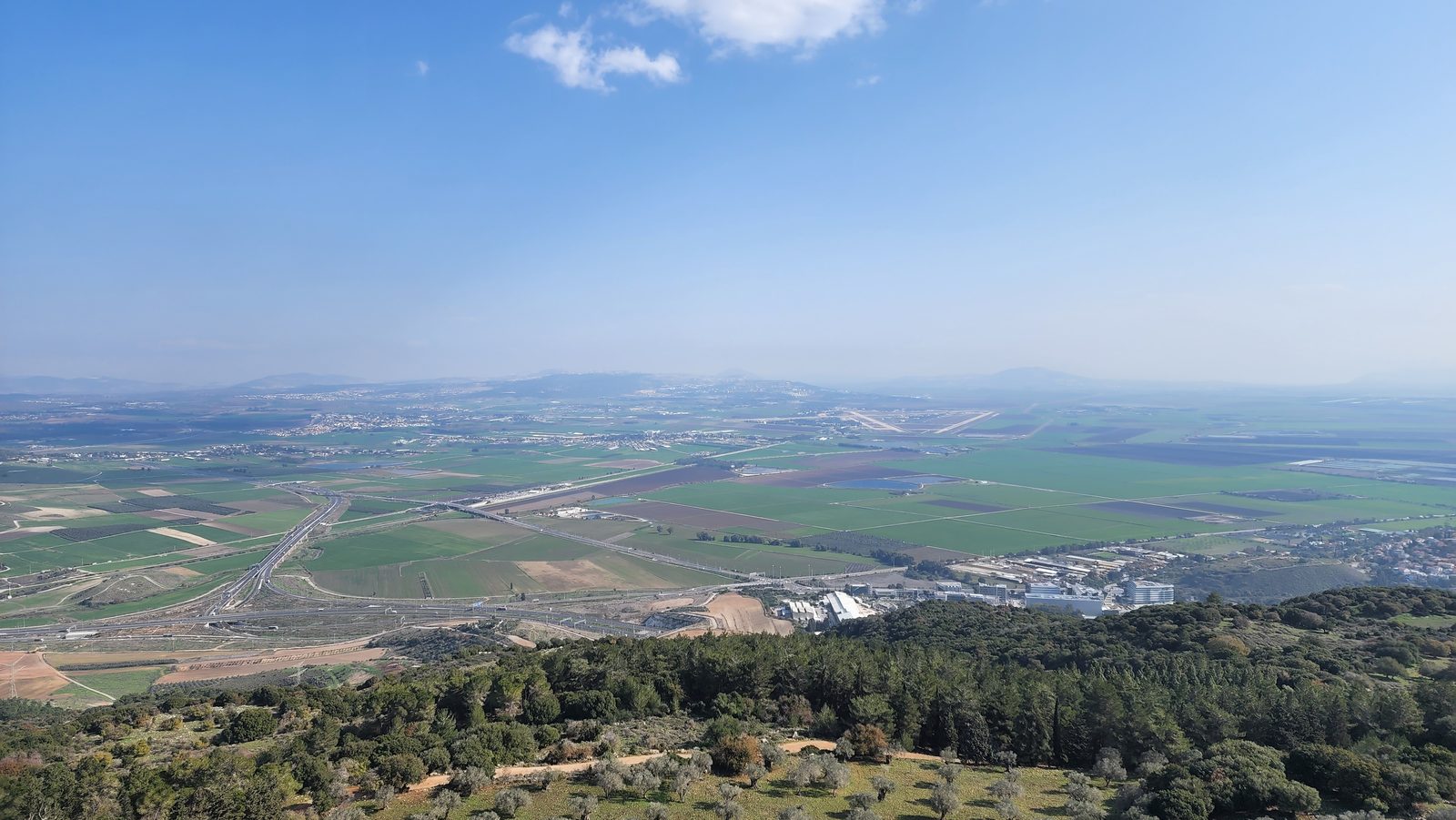 View from Mount Carmel over the Jezreel Valley