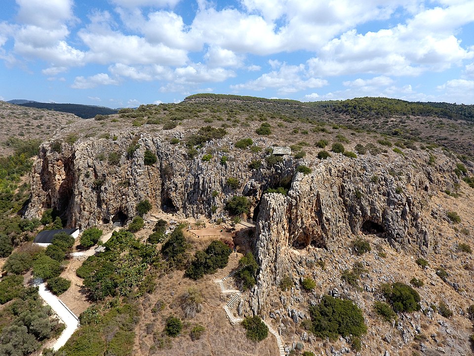Prehistoric caves at Nahal Me'arot, Mount Carmel