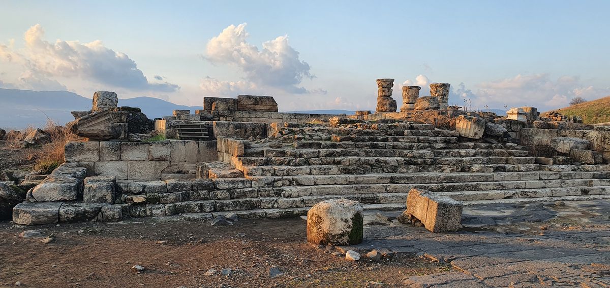 Omrit Roman temple ruins, Golan Heights, Israel