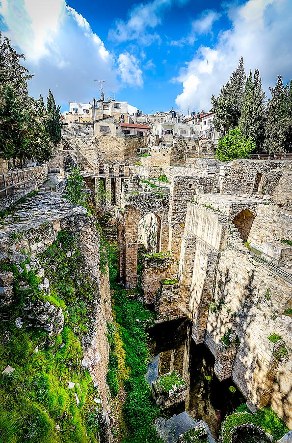 The Pools of Bethesda archaeological ruins in Jerusalem