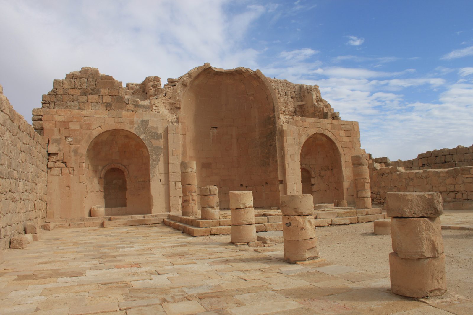 Byzantine church ruins at Shivta
