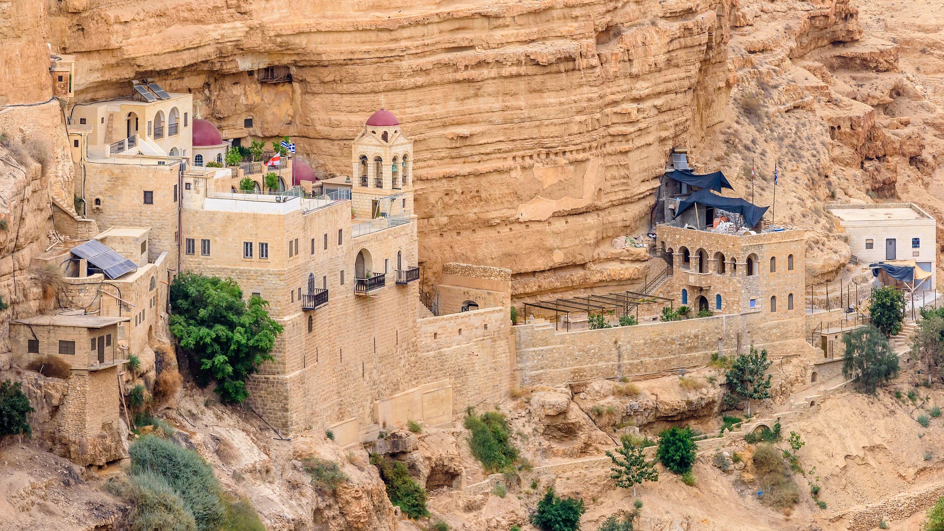 St George Monastery cliff view Judean Desert