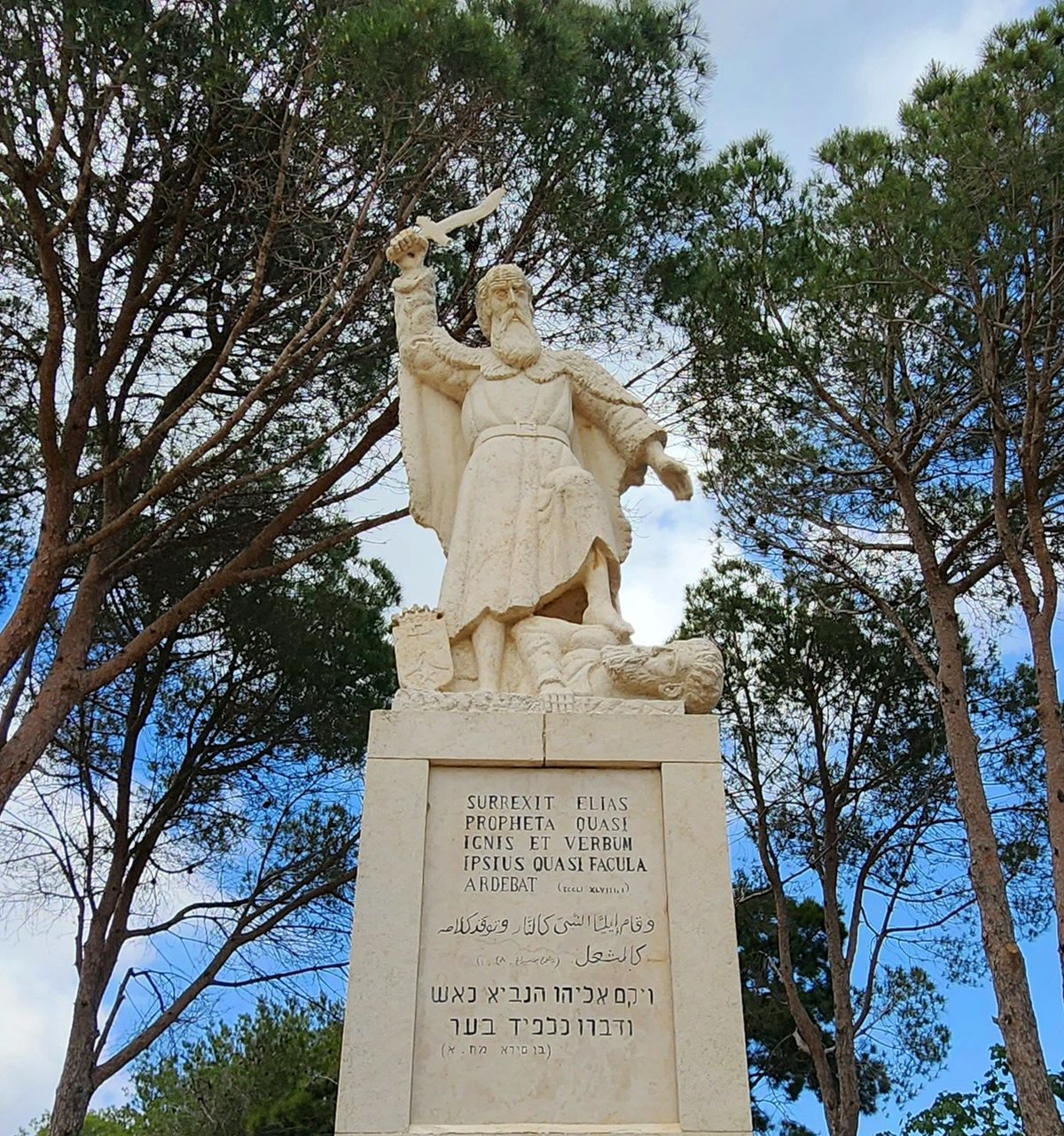 Statue of Elijah the Prophet at Muhraka