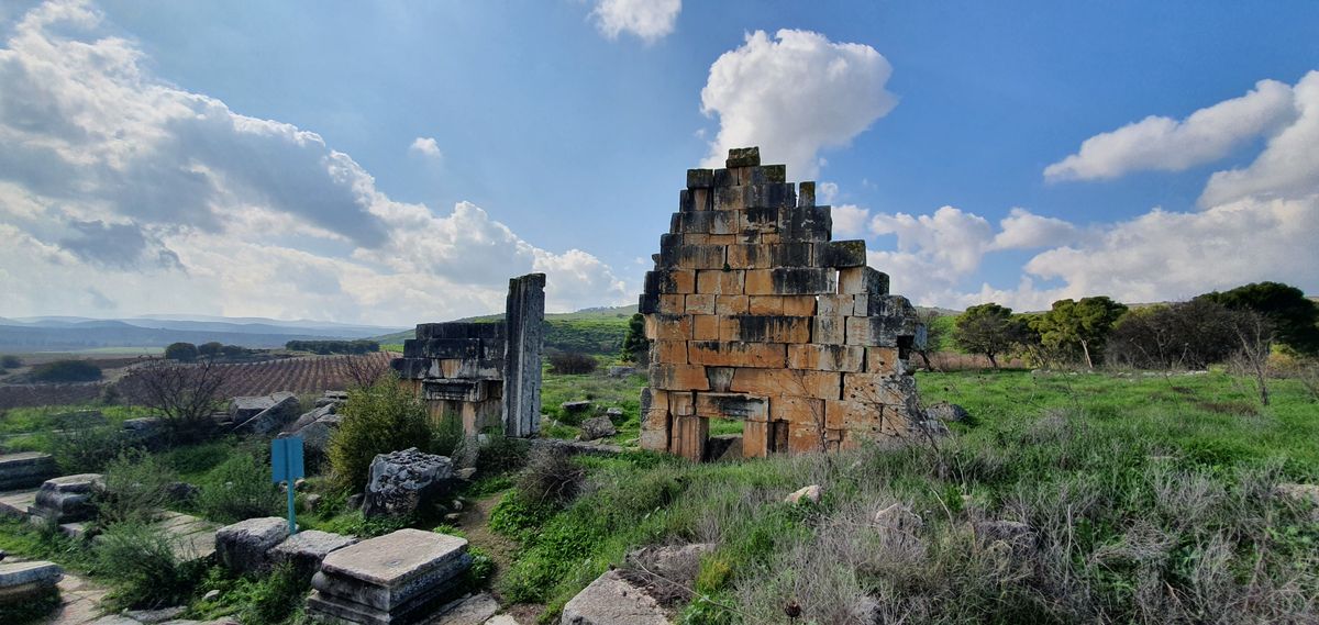 Tel Kedesh Roman temple ruins, Upper Galilee, Israel