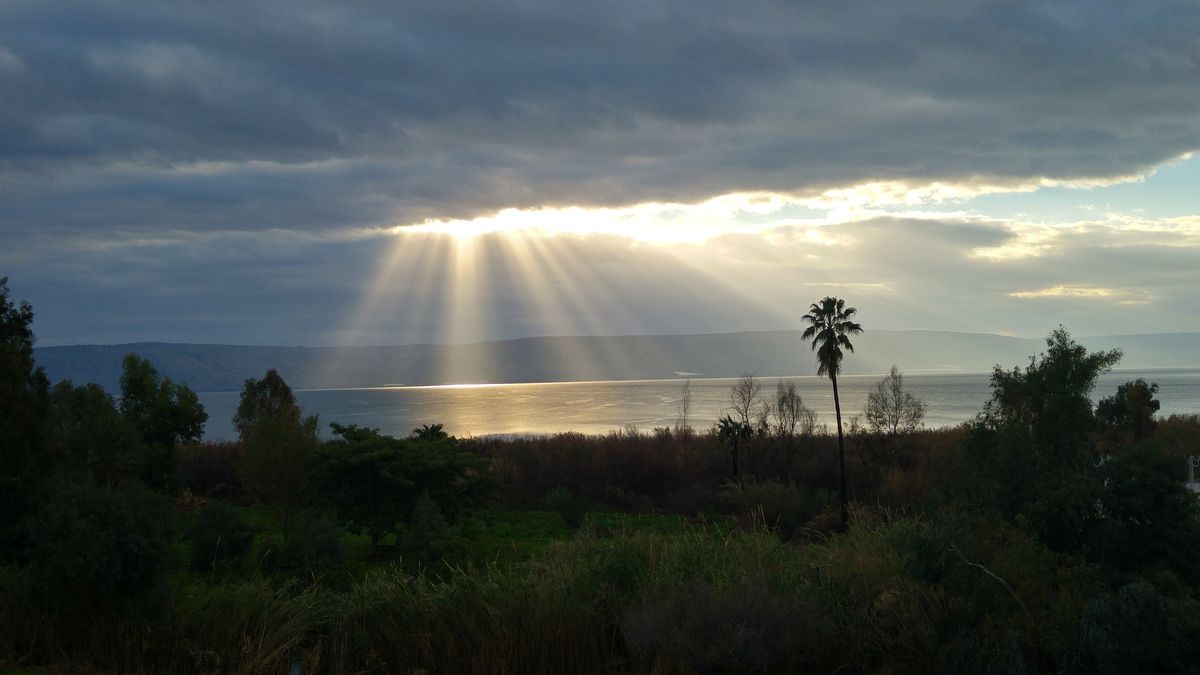 Sunrise over the Sea of Galilee, Israel