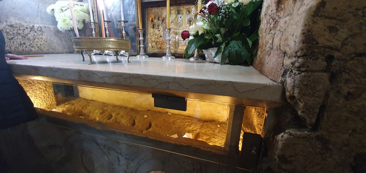 Tomb of the Virgin Mary, underground staircase, Kidron Valley, Jerusalem