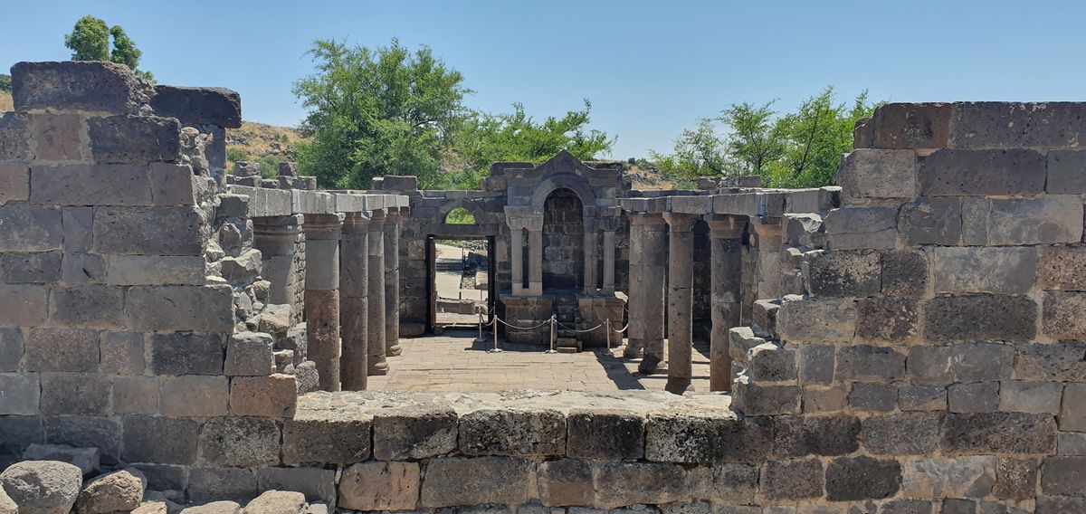 Umm el-Kanatir reconstructed synagogue, Golan Heights