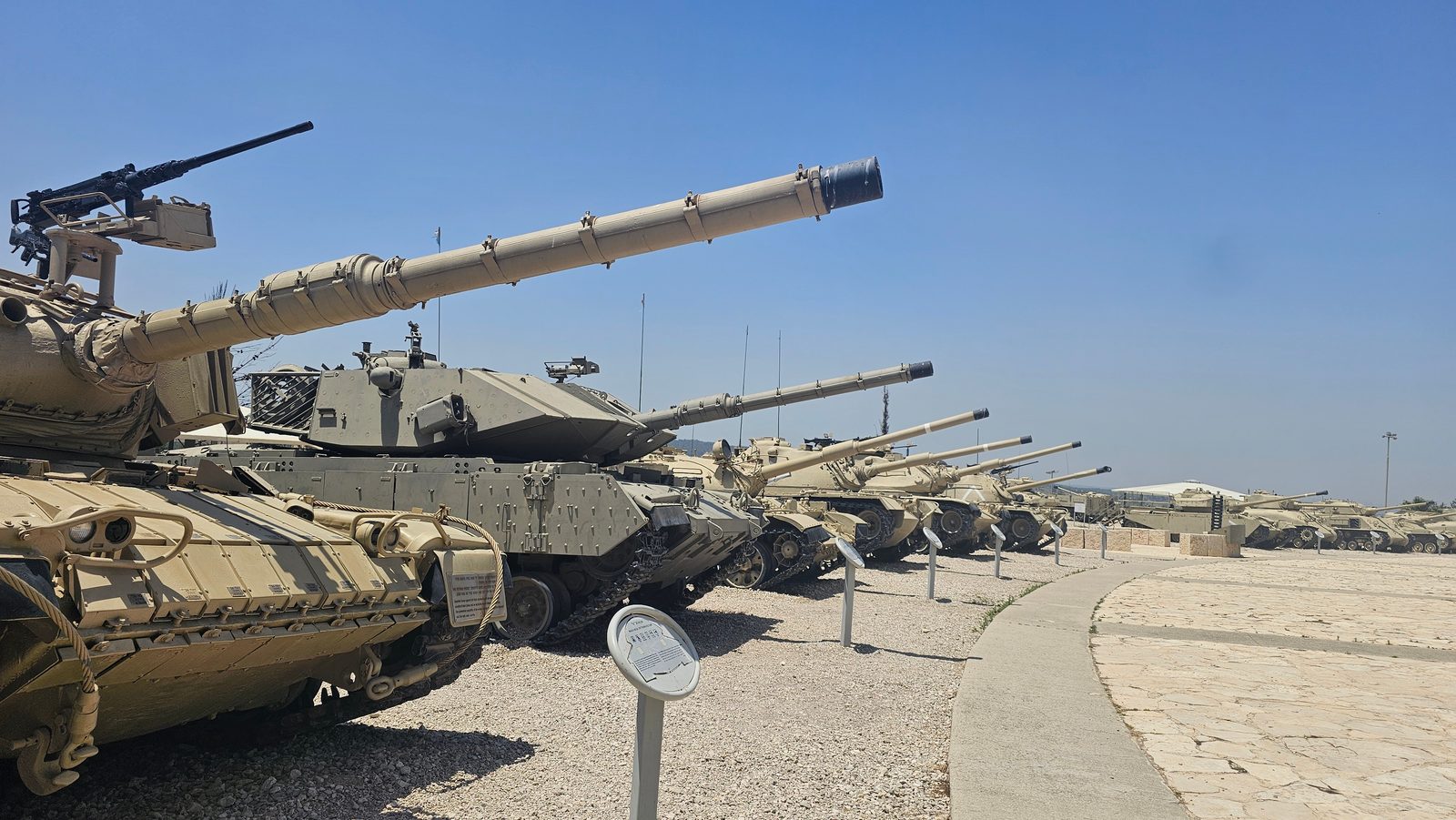 Yad LaShiryon armored corps memorial at Latrun