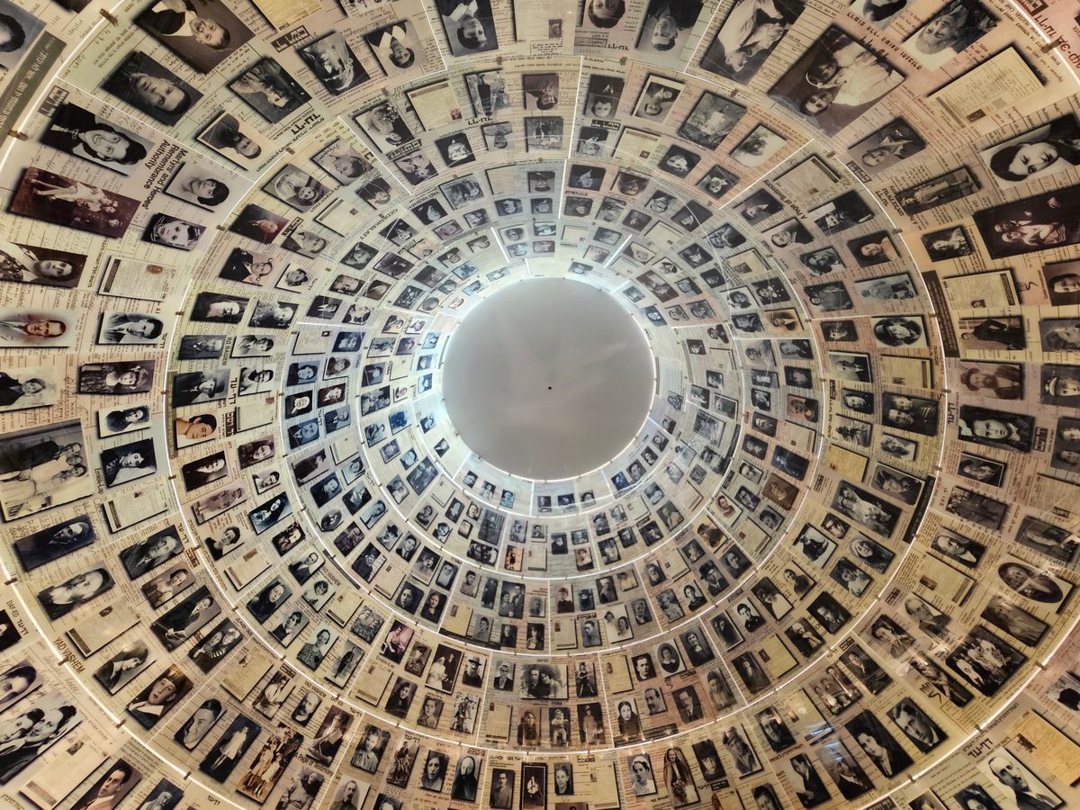Hall of Names at Yad Vashem Holocaust Memorial